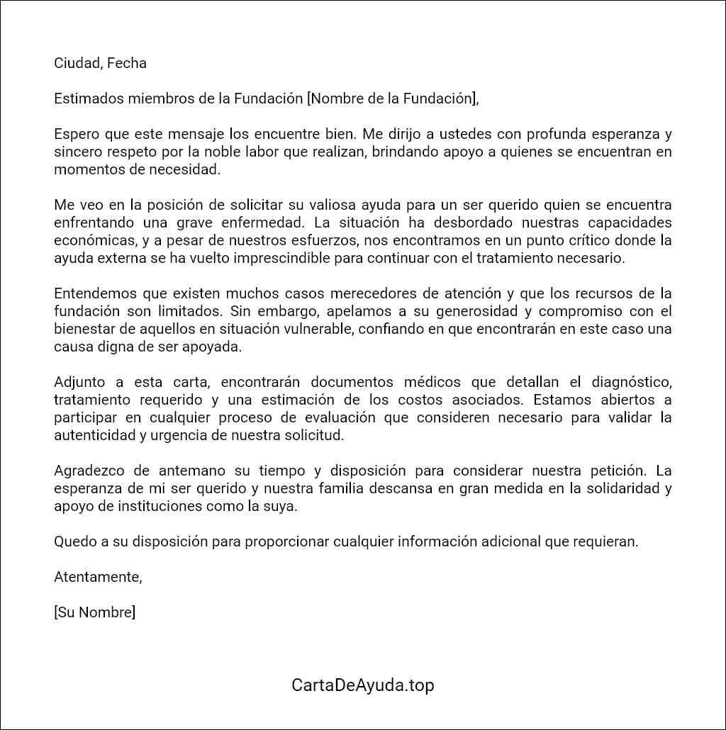 Cómo Elaborar Una Carta Carta Para Pedir Ayuda Economica Para Un Enfermo 5219